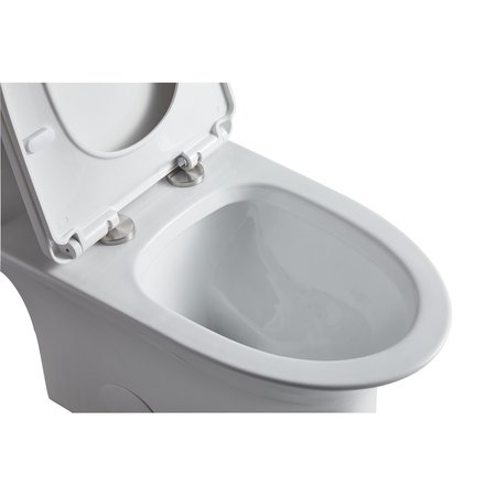 Innoci-Usa Block III 1-piece 1/1.5 GPF High Efficiency Dual Flush Elongated Toilet in White, Seat Included 81277i